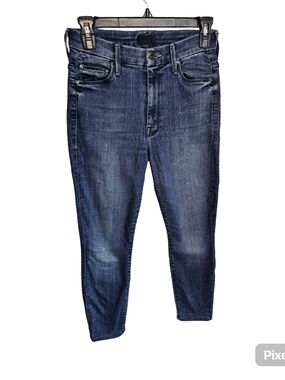 MOTHER High Waisted Looker Ankle Skinny Jeans Medium Wash Size 27